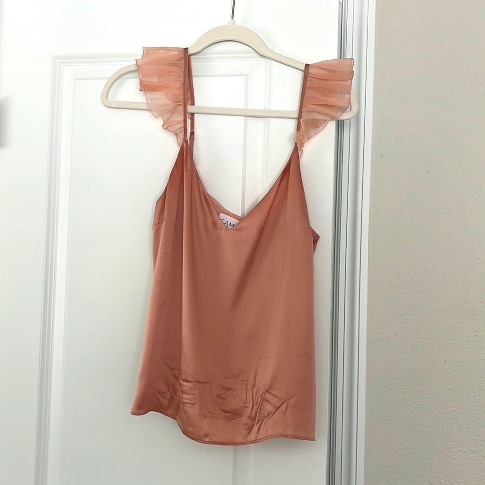 Cami NYC, worn once! Silk and Adjustable straps